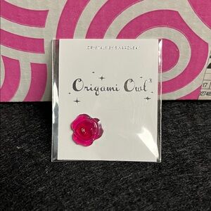 Origami Owl Fuchsia Rose Charm